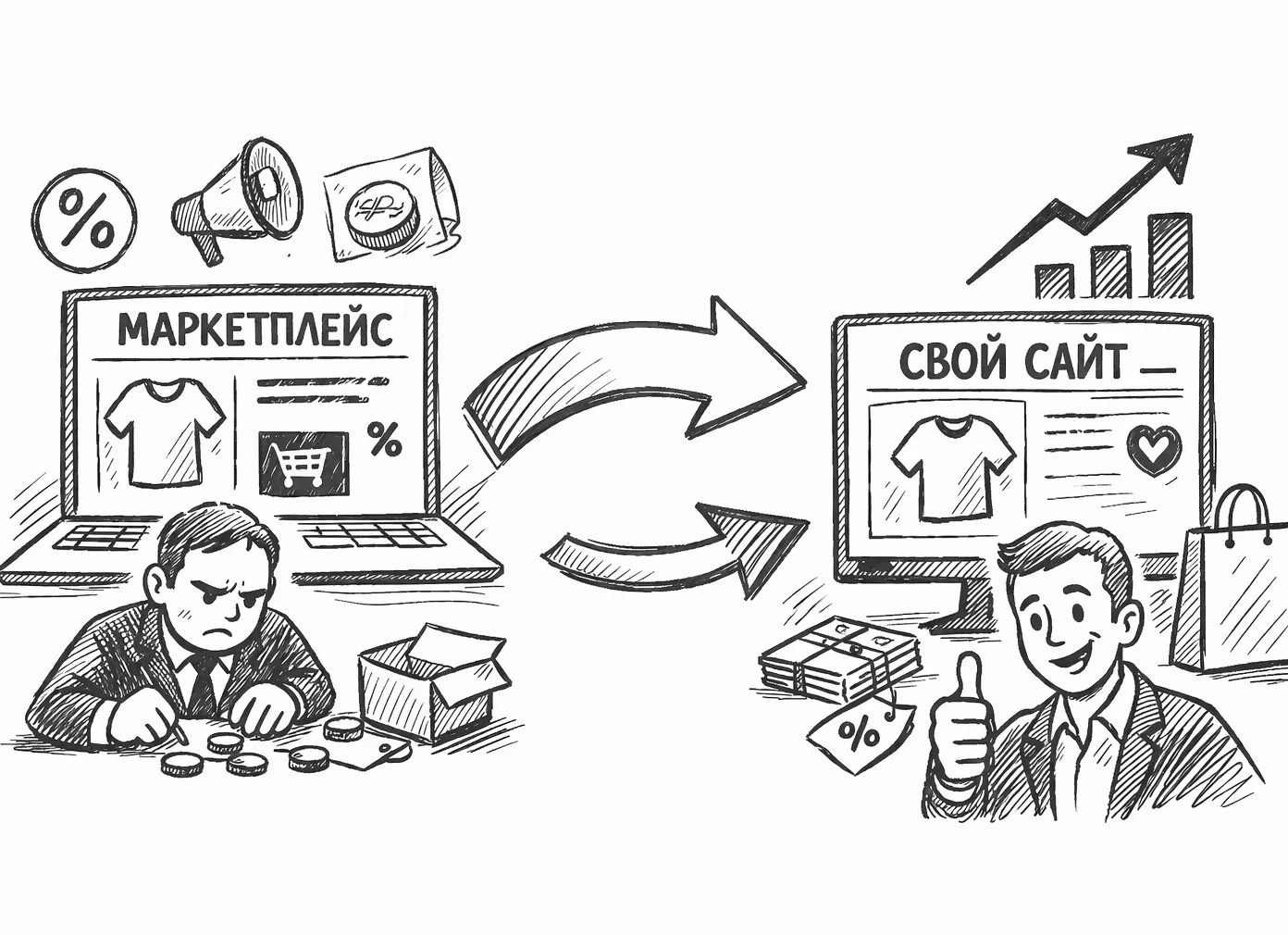Маркетплейс или свой сайт: где продавцу выгоднее в 2026 году
